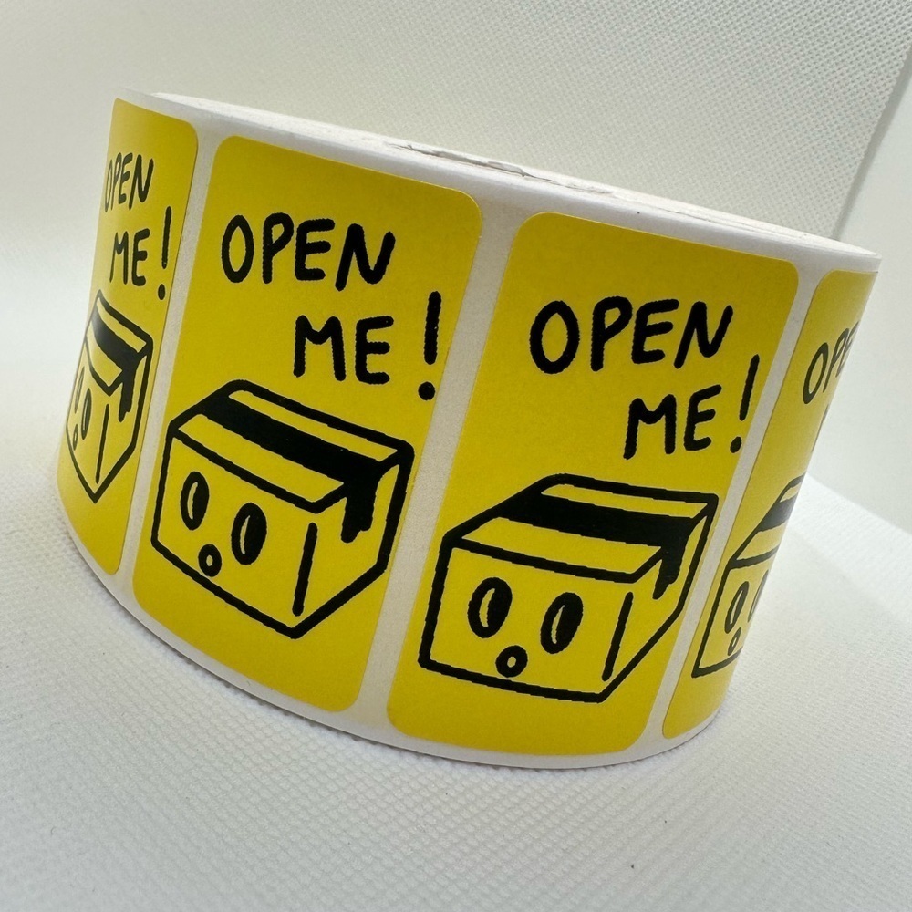 100pcs open me sticker | Stickers for Poshmark | shipping supplies | 2x1 - Picture 4 of 12